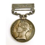 AN INDIA GENERAL SERVICE MEDAL 1849-1895 TO ABLE SEAMAN GEORGE SMITH, H.M.S. CONTEST with single