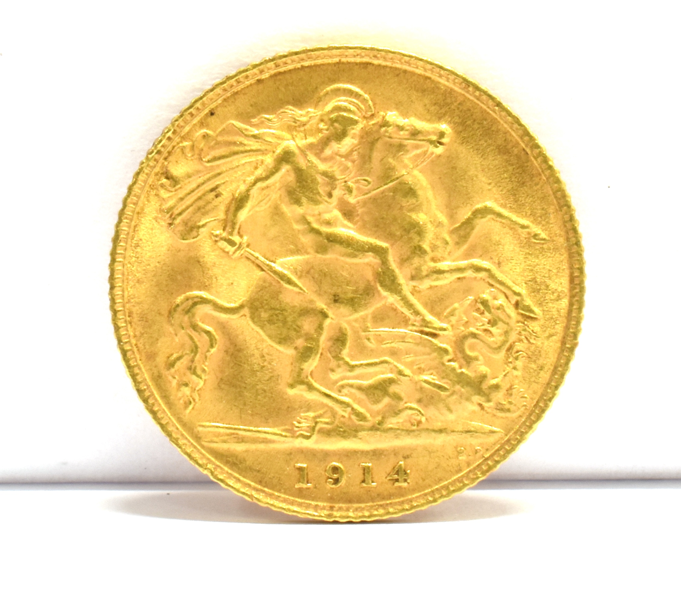 GREAT BRITAIN - GEORGE V (1910-1936), HALF SOVEREIGN, 1914 - Image 2 of 2