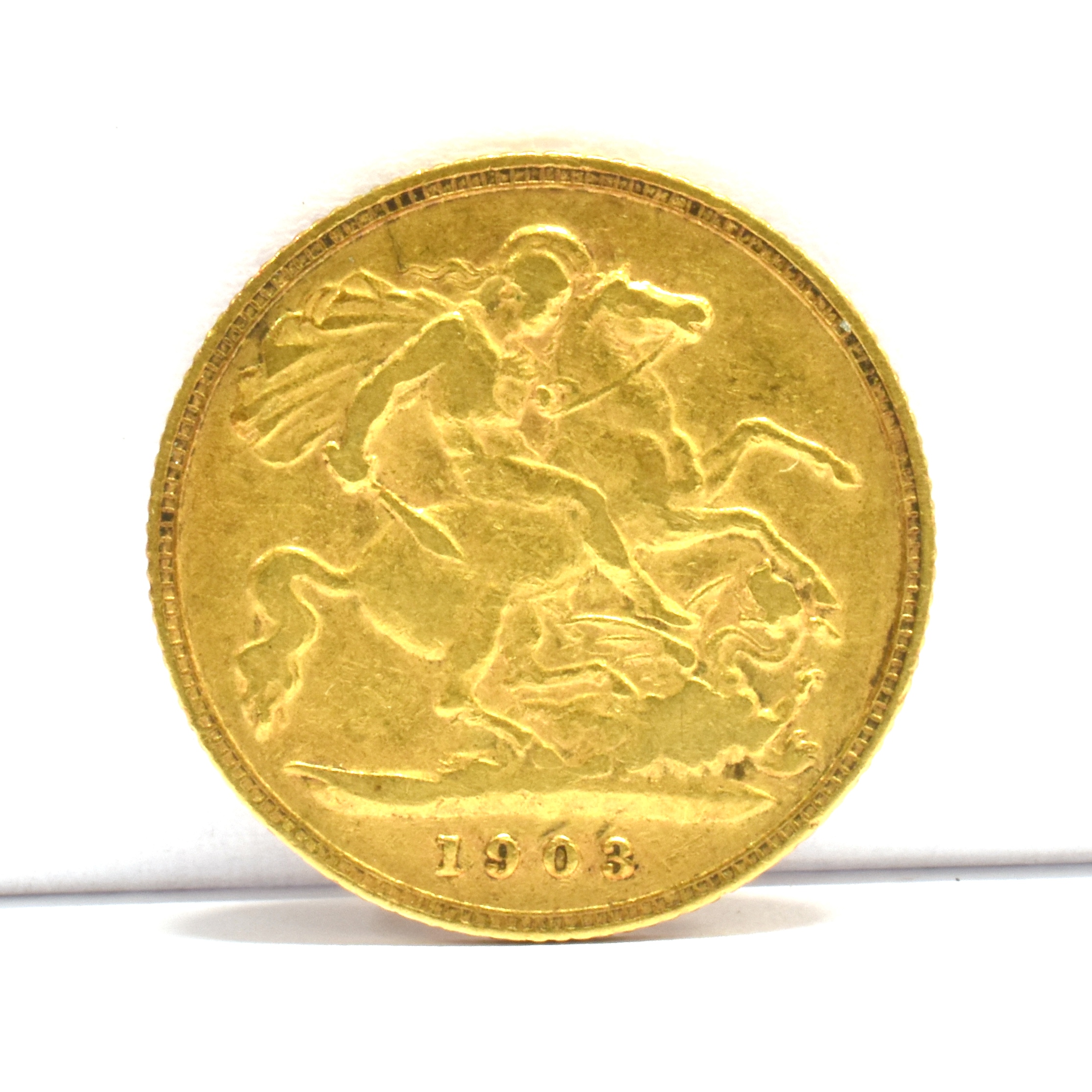 GREAT BRITAIN - EDWARD VII (1901-1910), HALF SOVEREIGN, 1903 - Image 2 of 2