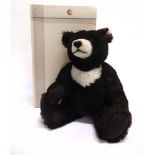 A STEIFF COLLECTOR'S TEDDY BEAR 'MOON TED' (EAN 662423), dark brown, with growler, limited edition