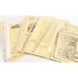 [DOCUMENTS & EPHEMERA]. ASSORTED comprising a manuscript letter from John Pyne to Lord John Pawlett,