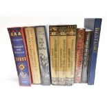 [MISCELLANEOUS]. FOLIO SOCIETY Nine assorted volumes, some arranged in a set, each in slip-case, all