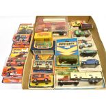 SEVENTEEN ASSORTED DIECAST MODEL VEHICLES by Matchbox (10); Majorette (5); and Corgi Junior (2),