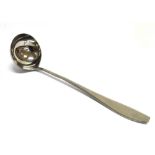 MILITARIA - A SECOND WORLD WAR GERMAN KRIEGSMARINE PLATED SOUP LADLE, BY WELLO the reverse bearing