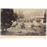 POSTCARDS - INDIA & KASHMIR Seventeen cards, comprising views of a Hunt Meet, Ootacamund Club, (by