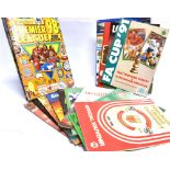 FOOTBALL - ASSORTED PROGRAMMES & EPHEMERA comprising a Panini Football '79 sticker album; Merlin's