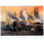 RAILWAYANA - TERENCE CUNEO, C.V.O., O.B.E., R.G.I., F.G.R.A. (BRITISH, 1907-1996) 'Last of the steam