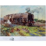 RAILWAYANA - TERENCE CUNEO, C.V.O., O.B.E., R.G.I., F.G.R.A. (BRITISH, 1907-1996) 'Autumn of steam',