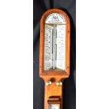 A NEGRETTI & ZAMBRA 'ADMIRAL FITZROY' STICK BAROMETER 105cm high