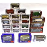 TWENTY-TWO 1/76 SCALE EXCLUSIVE FIRST EDITIONS MODEL COMMERCIAL VEHICLES & BUSES each mint or near