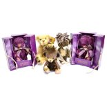 FIVE MERRYTHOUGHT COLLECTOR'S TEDDY BEARS comprising 'Punkie Prickles', limited edition 5/50; '