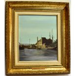 PETER HOUCHIN (BRITISH, 20TH CENTURY) 'Barquentine at Bridgwater Docks, 1895'; and 'Bridgwater