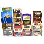 TWENTY-TWO ASSORTED DIECAST MODEL VEHICLES each mint or near mint and boxed, (box).