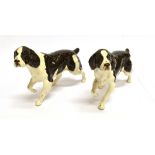 TWO BESWICK FIGURES OF POINTERS 12.5cm high