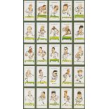 A SET OF TWENTY-FIVE TRADE CARDS 'The Daily Telegraph, England Rugby World Cup 1995', framed as one
