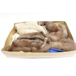 A SELECTION OF FUR STOLES wraps and fox furs