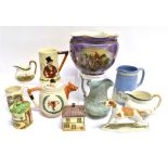 ASSORTED CERAMIC WARES comprising a Crown Devon Fieldings 'John Peel' musical tankard; Marumon