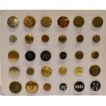 A COLLECTION OF THIRTY ASSORTED HUNT BUTTONS