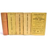 CRICKET - WISDENS Wisden Cricketers Almanacks, 1921, pale red cloth; 1929, original paper covers;