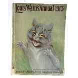 [CHILDRENS] Louis Wain's Annual 1913, Shaw, London, as dated, pictorial stiff paper covers (spine