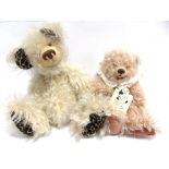 TWO ARTIST'S TEDDY BEARS comprising a Pam Howells 'Bears that are Special' teddy bear, pink, 30cm