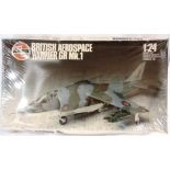 A 1/24 SCALE AIRFIX BRITISH AEROSPACE HARRIER GR MK.1 UNMADE PLASTIC KIT boxed and still shrink-