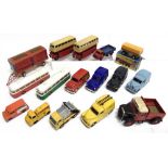 ASSORTED DIECAST & PLASTIC MODEL VEHICLES circa 1950s and later, by Dinky (2), Matchbox (3), and