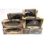 SIX DIECAST MODEL MILITARY VEHICLES by Victoria (3), Solido (2) and Corgi (1), each boxed (one