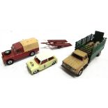 THREE CORGI MODEL VEHICLES circa 1960s, variable condition, generally good, all unboxed.