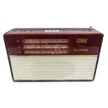 A DECCA MODEL TP85 AM/FM TRANSISTOR PORTABLE RADIO with original folding sales leaflet and