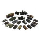 ASSORTED DIECAST & OTHER MODEL MILITARY VEHICLES including seven Zylmex tanks and two Norscot