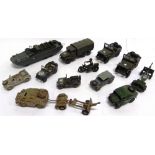 ASSORTED DIECAST MODEL MILITARY VEHICLES variable condition, one repainted and super-detailed, all