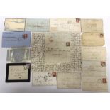 STAMPS - GREAT BRITAIN & OTHER Assorted franked letters and covers, most early-late 19th century, (