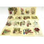 GREETINGS CARDS - ASSORTED Approximately 235 vintage cards, circa 1930s, all ribbon-tied, all unused