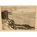 DAVID. F. THOMSON (EARLY-MID 20TH CENTURY) 'Evening: Isle of Mull', etching, titled lower left,