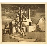 C.O. SMITH (EARLY-MID 20TH CENTURY) 'Spring Storm', mezzotint, titled to lower left margin, signed