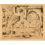 RAYNER HOLDER (SCOTTISH, EARLY-MID 20TH CENTURY) Cleansing, engraving, limited edition 1/4, signed