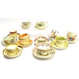 A GROUP OF 19TH CENTURY ENGLISH TEAWARES including New Hall, Royal Doulton and Coalport