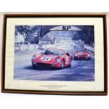 GRAHAM TURNER (BRITISH, B.1964) '1963 Le Mans 24 Hours', the winning works entered Ferrari 250P of