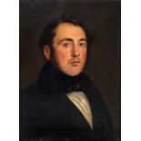 BRITISH SCHOOL (MID 19TH CENTURY) Portrait of a gentleman, oil on canvas, 49.5cm x 34cm.