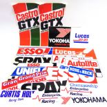 ADVERTISING - STICKERS Approximately seventy-five assorted petrol, oil and other automotive
