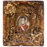 ALBERT HOFFAY (EARLY-MID 19TH CENTURY) Portrait miniature of an army officer, oil on ivory, signed