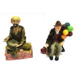 TWO ROYAL DOULTON GROUPS: HN1954 'The Balloon Man' and HN1365 'Mendicant'