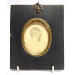 BRITISH SCHOOL (MID 19TH CENTURY) Portrait miniature of Mary Sibylla Lyall (1836-1891), pencil on