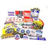 ADVERTISING - STICKERS Approximately 100 assorted petrol, oil and other automotive product stickers,
