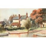 HARRY FRIER (BRITISH, 1849-1921) Taunton: Pike's Boathouse, Firepool, watercolour, signed, dated '
