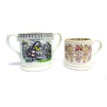 [BREWERIANA]. TWO TAUNTON CIDER MUGS comprising a Wade twin-handled mug, 1976, limited edition of