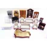 A COLLECTION OF 1/12 SCALE DOLL'S HOUSE FURNITURE all unboxed, (box).