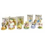 SIX BESWICK BEATRIX POTTER FIGURES Diggory Diggory Delvet; Samuel Whiskers; Jeremy Fisher; Little