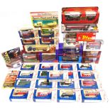 THIRTY-SIX ASSORTED DIECAST MODEL VEHICLES including two 1/76 scale Creative Master Northcord buses,